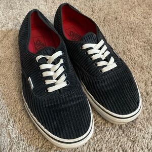 Vintage Unisex Vans off the wall sk8 Black Corduroy Sneakers